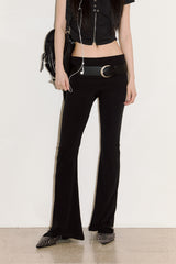 Slim lap bootcut pants
