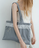 XND LACE ECO BAG_GREY