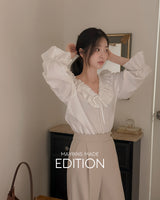 [MADE] Boel frill blouse
