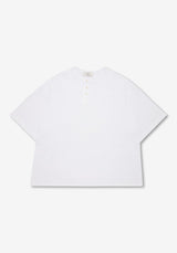 [SEMADE] Short Slub Henley Neck Over Sleeve 슬럽 헨리넥 티셔츠 (반팔)