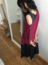 Lanka Two-Way Shoulder Loose Fit Short Sleeve Tee