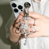 【MADE】blossoming flower keyring (silver)