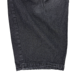 check layer denim pants
