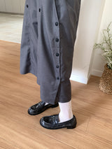 BUTTON TWO-WAY BERMUDA SLACKS (3C)