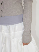 TENCEL BOAT-NECK SLIM TEE