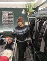 No.1522 damage D nordic KNIT (4color)