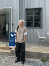 メッシュネットニットベスト　２色