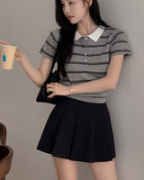 Yon Collar Stripe Knitwear
