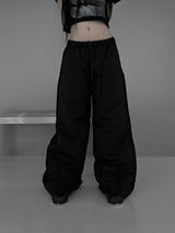 under nylon shirring pants (2color)
