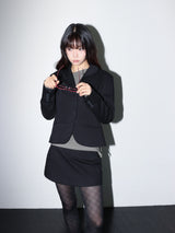 CLASSIC PADDED MINI SKIRT (BLACK)