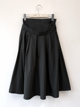 double waist pleats skirt