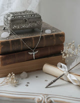 [NMIXX Jiwoo Necklace/Anti-tarnish] Angelic Wand Layered Necklace - Silver Color