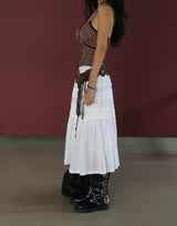 leopard lace bustier sleeveless