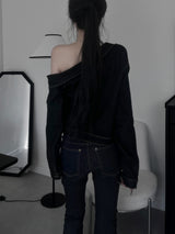 unbalanced denim shirt
