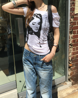 Lowrise rosy bootscut denim pants