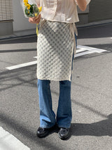 [MADE] Harmo layered knit skirt