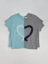Love Lace Crop Short Sleeve T-shirt