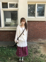 oso dot frill skirt