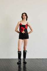 FLUTTER TOP / RED