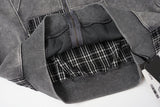 Viona Check Patch Zip Hoodie