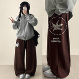 ロゼスターエンブロイダリーストリングワイドパンツ