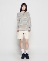 26SSストライプ ペイント ロングスリーブ Tシャツ