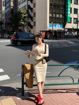 ジャービックバックロングドレス