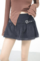Enr Golden Lace Skirt