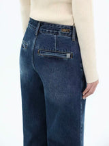 MID WAIST SLIM WIDE LEG DENIM code 26019