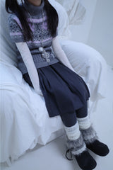 Bor nordic short-sleeve knit