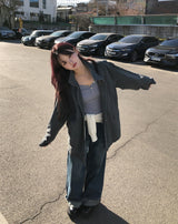 Et Wide Roll-up Denim Pants
