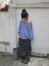 26SS★ [BAONHAUS] Ketone Banding Long Skirt