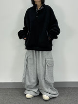 ビッグワイドフリースパンツ