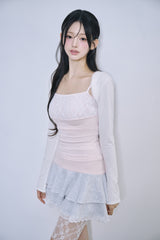[MADE] Odile Lace Cropped Bolero Cardigan