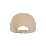 VA Stud Glossy Scrunchie Cap / Beige