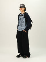 AND Pin-tuck Balloon Pants