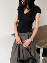 ネイチャーパフショートスリーブTシャツ(3 colors)
