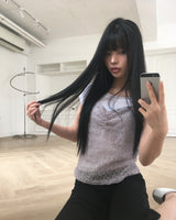 ブレムオフショルダー半袖Tシャツ