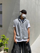 Hade 2 Way フード付きベスト 2C