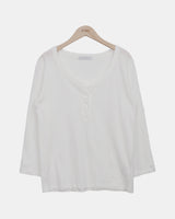 ビジュン ロールアップ 7分袖Tシャツ