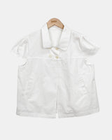 Matia Double Button Short-Sleeve Blouse