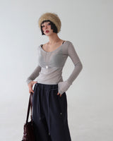 See-Through Thin and Slim T-Shirt