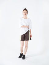 Two Tone Blend Shorts (Brown)