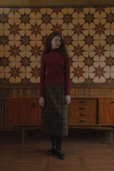 Log turtle neck top_wine