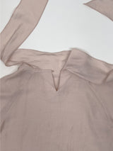 Ab Tie Short Sleeve Blouse