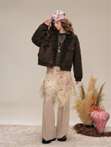 Layered Shirring Pleats Skort