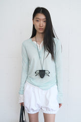 Hook Henry Neck Long Sleeve (Mint)