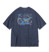 ブルーウェーブピグメント半袖Tシャツ