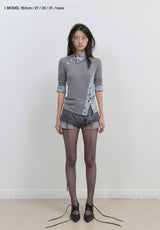 Micro Wool Shorts / Grey