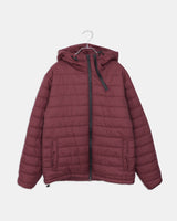 Monning String Two-Way Hooded Oversized Lightweight Puffer Jacket
